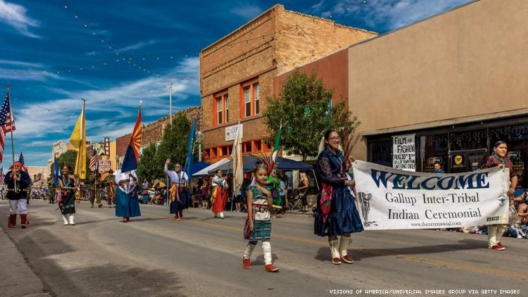 Gallup Intertribal Indian Ceremony Celebration parade in 2020