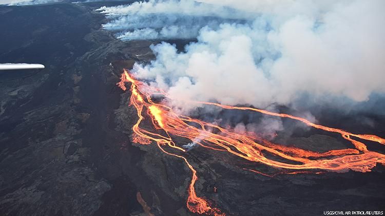 Dueling Eruptions and Lava Flows Threaten Key Hawaiian Highway