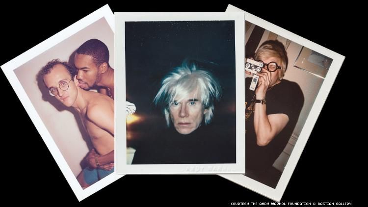 Three of Warhol's Polaroids