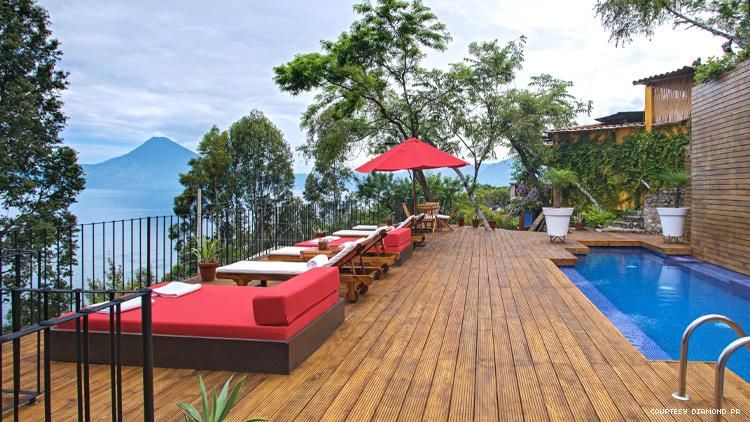 Casa Palopó main pool in Lake Atitlan, Guatemala