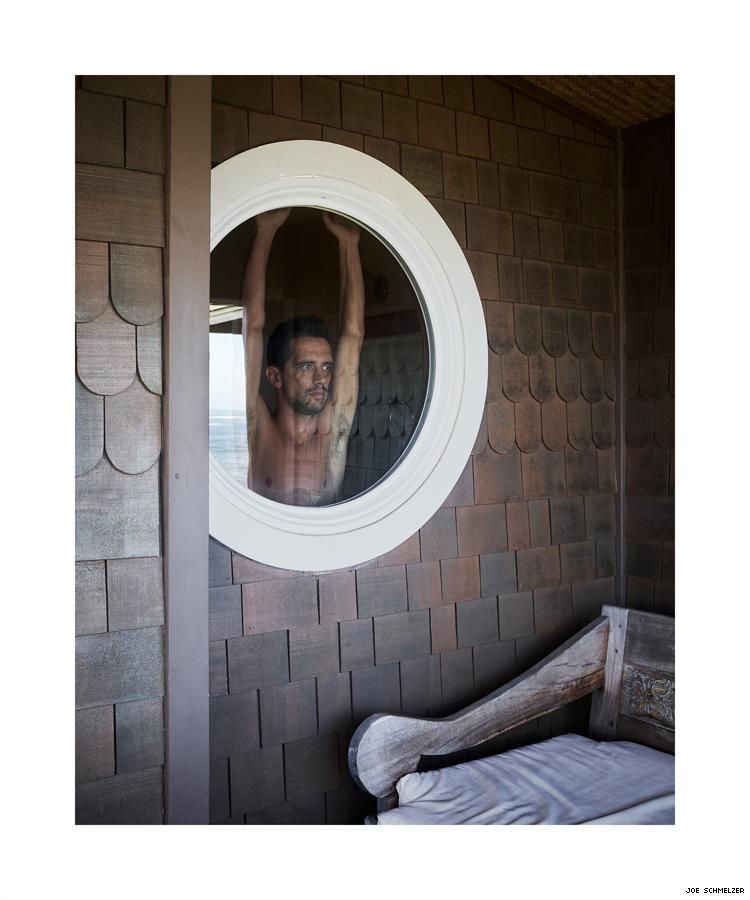 Life With Nick by Joe Schmelzer Nick in Hawaii looking through a round window