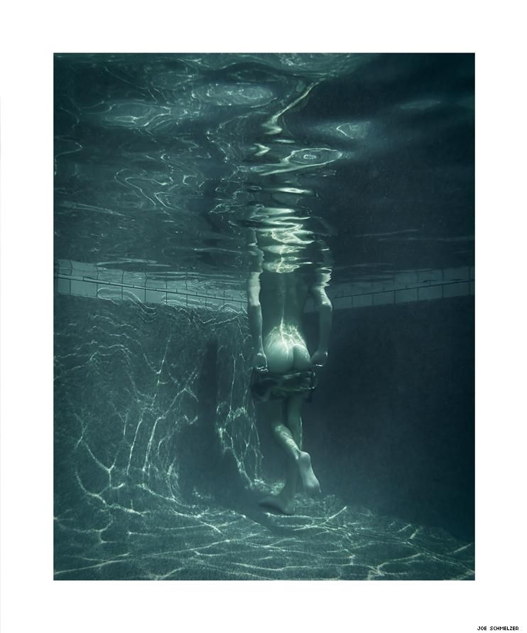 Life With Nick by Joe Schmelzer Nick photographed under water pulling down his swim trunks