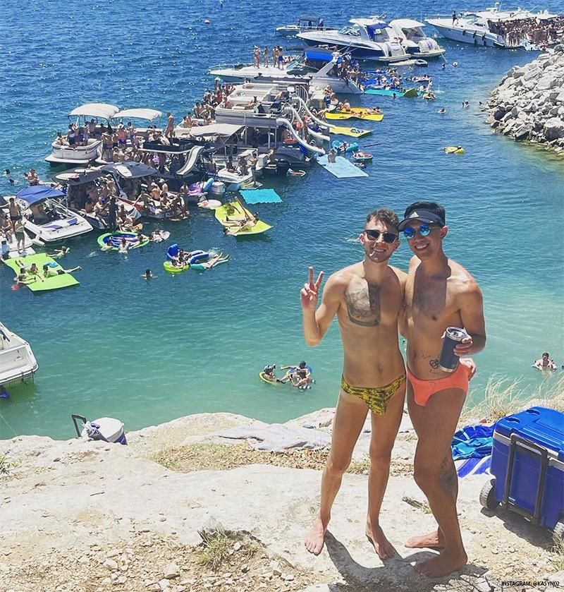 Hippie Hollow is one of Out Traveler's 7 Great Gay Nude Beaches in the U.S.