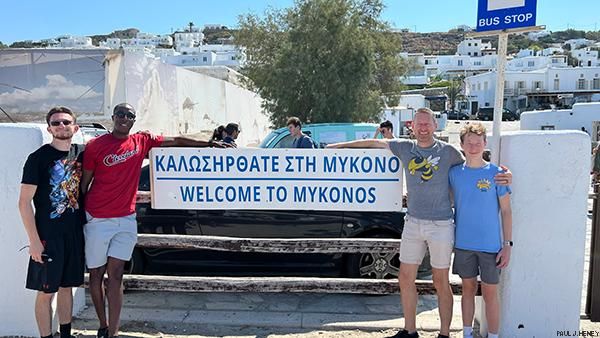 Cruising the Greek Isles with the family in tow.